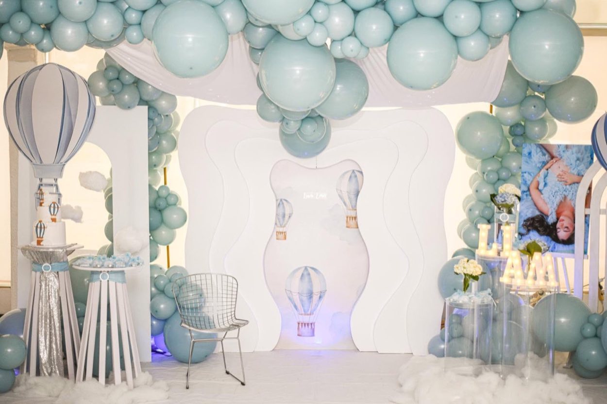 Baby shower temática globos aerostáticos